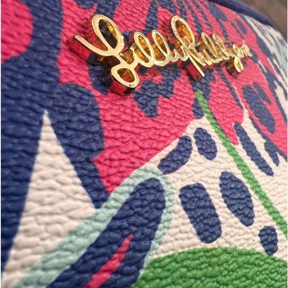 Lilly Pulitzer iPad Tech Sleeve - In The Garden  Floral Make Up Carry All - Picture 8 of 10